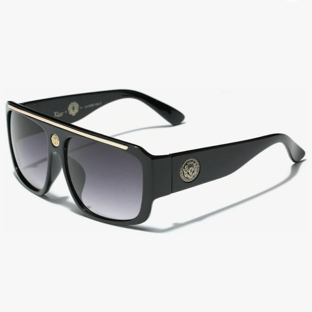Fashion Men Sunglasses Hip Hop‎ Black Lens Square Retro Classic Shades Outdoor